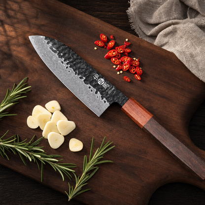 YIZEMA Damascus Santoku