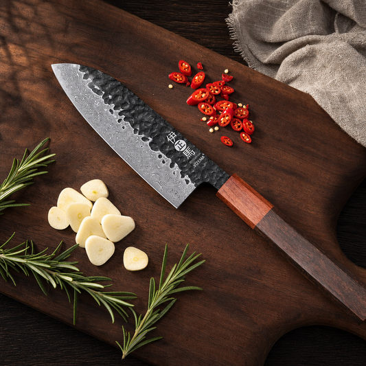 YIZEMA Damascus Santoku
