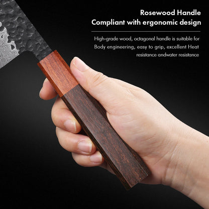 YIZEMA Damascus Santoku